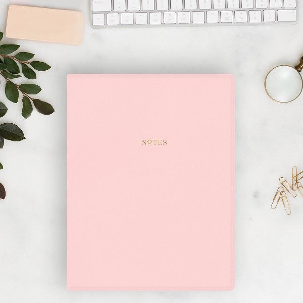 Day Designer Faux Leather Padfolio Blush Pink