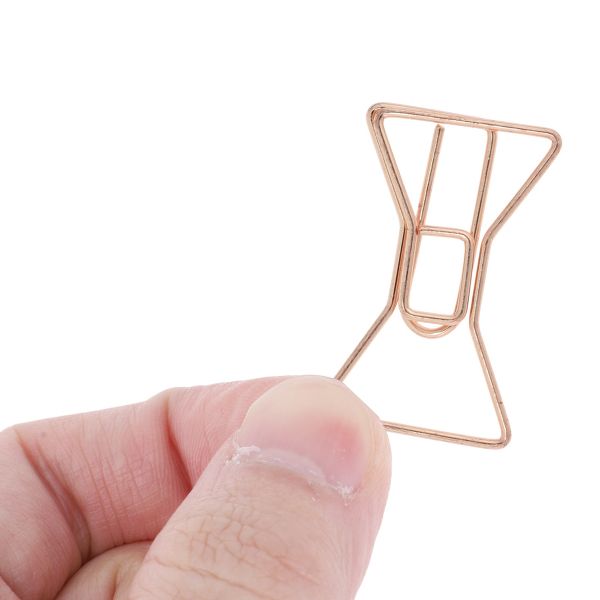 Unique Bargains Decorative Planner Clips for Document Note Sorting Organizing Office Supplies 10 Pcs Bicycle Shape (Gold Tone)