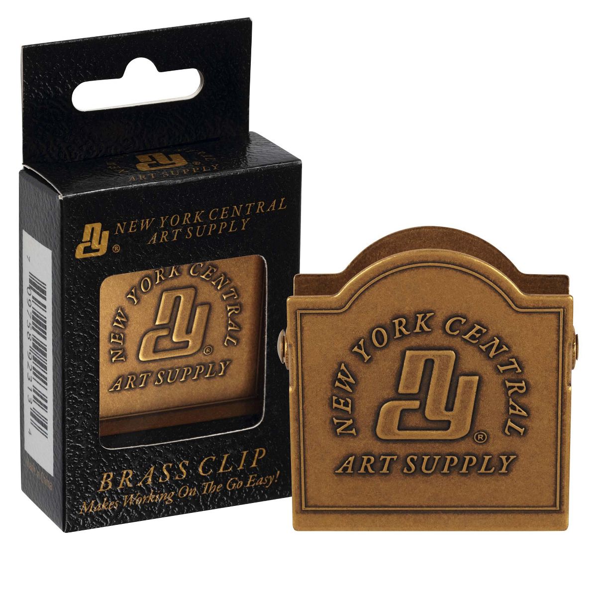 New York Central Decorative Embossed Brass Book Clip