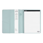 Altitude Padfolio 8.5"x10.5" Vegan Leather Seafoam Blue Debossed Arch