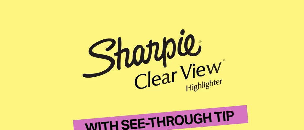 Sharpie Clear View 12pk Highlighters Chisel Tip Multicolored: Bold & Fine Markers for School Supplies