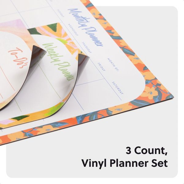 U Brands 4pc Vinyl Magnetic Planner Set Artist Touch
