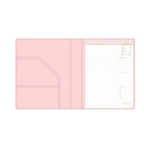 Day Designer Faux Leather Padfolio Blush Pink