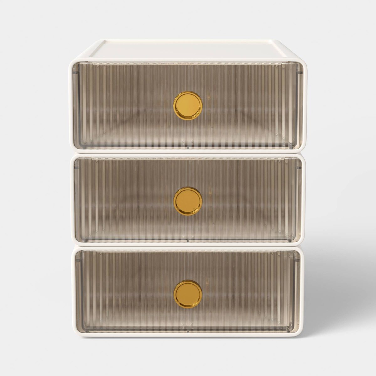 Small Stackable Drawers Set of 3 Cream - Threshold™