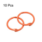 Unique Bargains Carbon Steel Office Supplies Loose-Leaf Book Binder Rings 10 Pcs Black