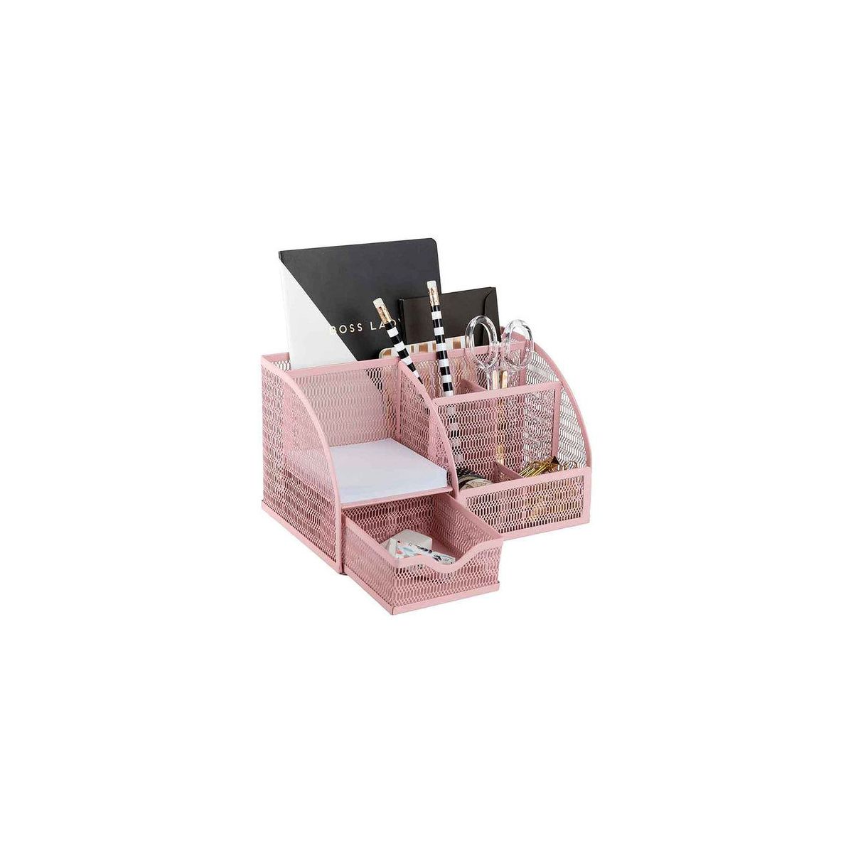 Blu Monaco Aqua Desk Organizer - Cute Turquoise Accessories & Stationery Holder for School, Locker, Bedroom or Home