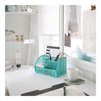 Blu Monaco Aqua Desk Organizer - Cute Turquoise Accessories & Stationery Holder for School, Locker, Bedroom or Home