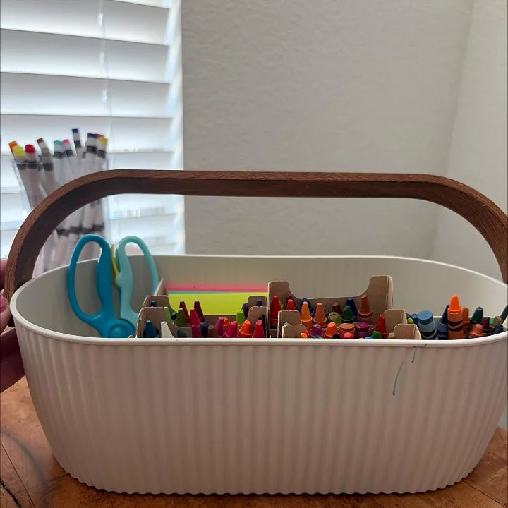 Desktop Caddy Desk Organization Set Cream - Threshold™