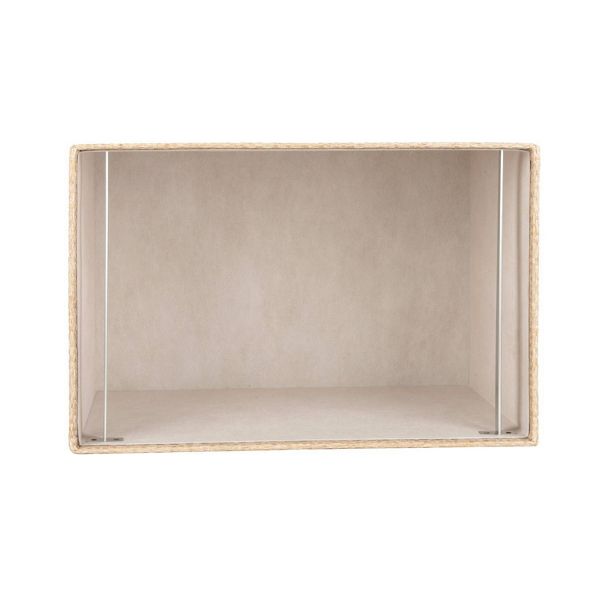 Woven File Box Taupe - Threshold™: Office Desk Organizer, Supplies Holder, , 11.5" H x 14" D x 9" W