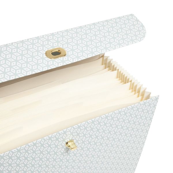 U Brands 19 Pocket Expanding File Folder Powder Blue: Accordion File Organizer, 1400 Sheet Capacity, 15.5" x 10.6"
