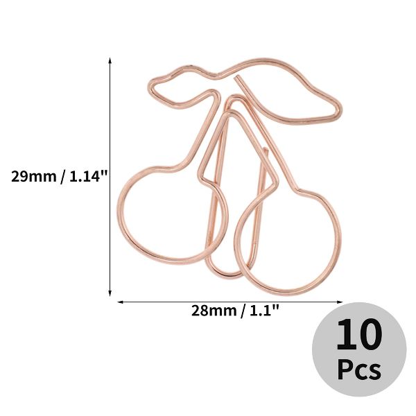Unique Bargains Decorative Planner Clips for Document Note Sorting Organizing Office Supplies 10 Pcs Bicycle Shape (Gold Tone)