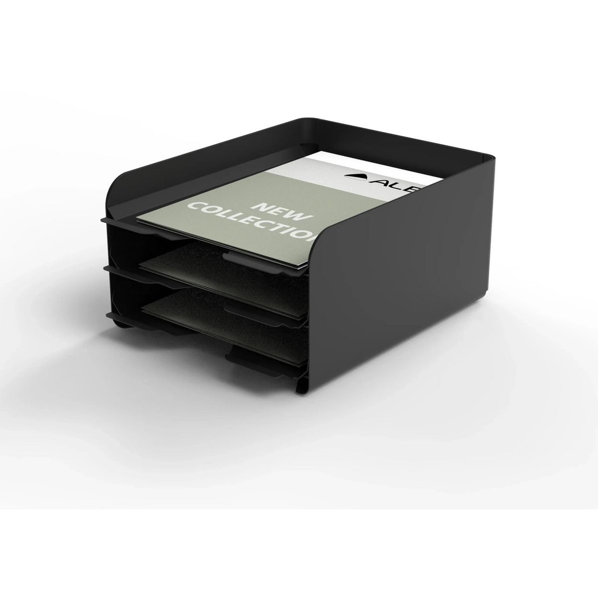Alba O'desk Metal Storage Module - Black
