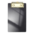 Unique Bargains Glitter Design Office Supplies Acrylic Clipboards 6.02 x 3.94 Inch Black 1 Pc