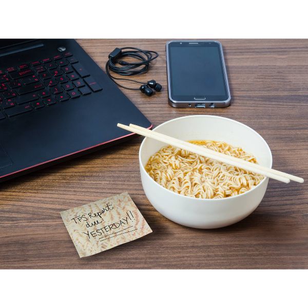 Ramen Blank Notes: Fred & Friends Sticky Notes, Cute Office Supplies, 150 Sheets, 3"x3.5", Uncoated Paper Basics