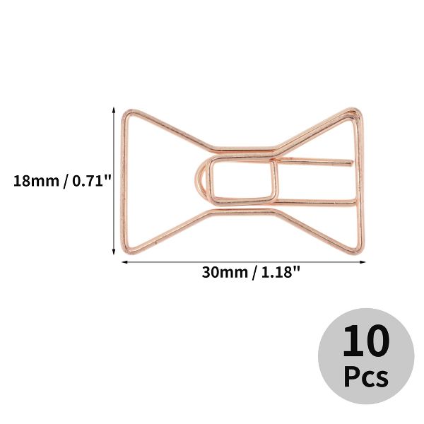 Unique Bargains Decorative Planner Clips for Document Note Sorting Organizing Office Supplies 10 Pcs Bicycle Shape (Gold Tone)