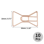 Unique Bargains Decorative Planner Clips for Document Note Sorting Organizing Office Supplies 10 Pcs Bicycle Shape (Gold Tone)