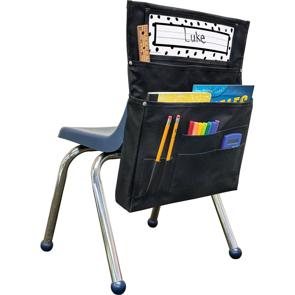 Teacher Created Resources Black Chair Pocket-For Small Chairs