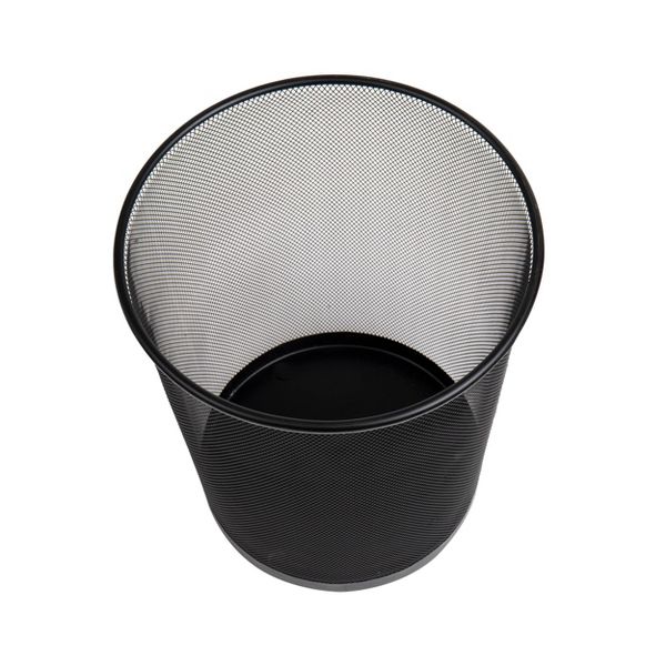 Mind Reader Network Collection Waste Paper Basket Set of 3 Black: Office Supplies & Desk Organization Set, Plastic
