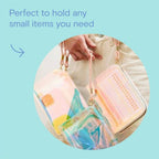 Noted by Post-it Pencil Pouch Kit with Planner Dot Stickers, Coral Red and Purple Felt Tip Pens