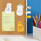 Wrapables Sticky Notes Set, Memo Notepads, Book Tabs, Page Markers, Sticky Notes, Home and Office Supplies (300 Sheets Total), Cats