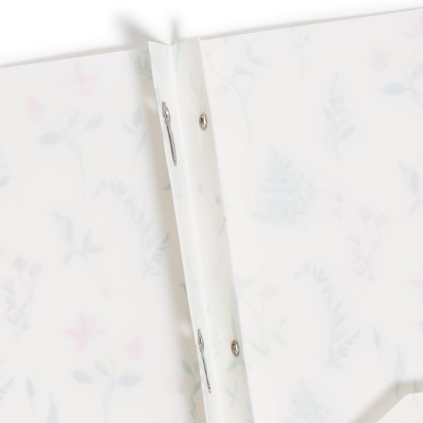 U Brands 2 Pocket Fashion Plastic Folder Pressed Botanicals Cream, School Supplies