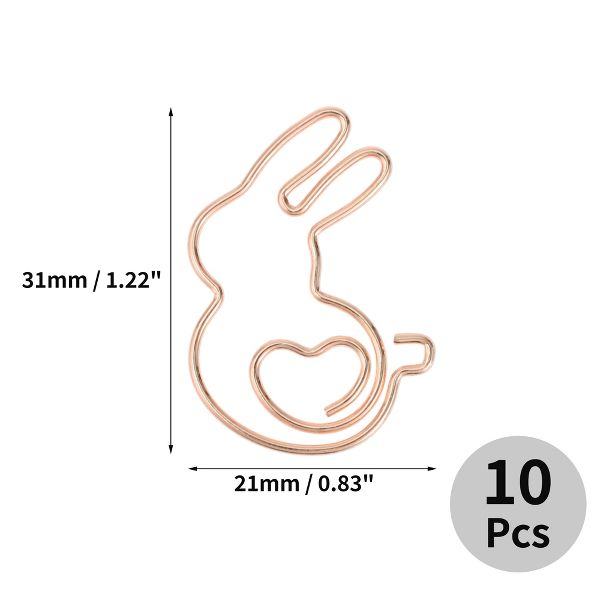 Unique Bargains Decorative Planner Clips for Document Note Sorting Organizing Office Supplies 10 Pcs Bicycle Shape (Gold Tone)