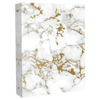 bloom daily planners 1" 3 Ring Binder Organizer for School, Office & Home, Gold Marble