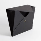 U Brands Vegan Leather Document Holder Black: Office Supplies Desk Organizer with 2 Compartments, 10"x13"x0.7"