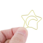 Unique Bargains Decorative Planner Clips for Document Note Sorting Organizing Office Supplies 10 Pcs Bicycle Shape (Gold Tone)