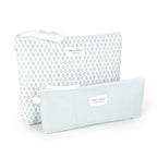 Sugar Paper Essentials 2pk Fabric Pouch Blue Floral/Blue Stripe