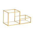Mind Reader Glass/Copper Desk Organization Set Gold
