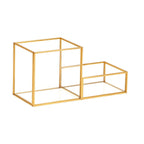 Mind Reader Glass/Copper Desk Organization Set Gold