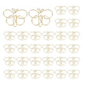Unique Bargains Home Office Supplies Metal Cute Butterfly Shape Durable Paper Clip 30 Pcs Gold