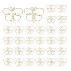 Unique Bargains Home Office Supplies Metal Cute Butterfly Shape Durable Paper Clip 30 Pcs Gold