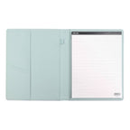 Altitude Padfolio 10"x12.5" Vegan Leather Seafoam Blue Debossed Arch