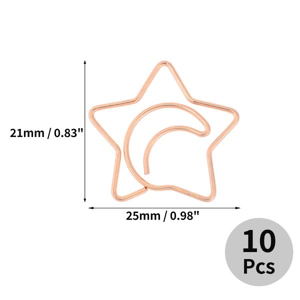 Unique Bargains Decorative Planner Clips for Document Note Sorting Organizing Office Supplies 10 Pcs Bicycle Shape (Gold Tone)