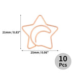 Unique Bargains Decorative Planner Clips for Document Note Sorting Organizing Office Supplies 10 Pcs Bicycle Shape (Gold Tone)