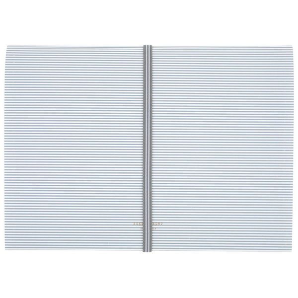 Sugar Paper Essentials Expanding File Blue Stripe