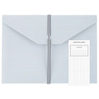 Sugar Paper Essentials Expanding File Blue Stripe