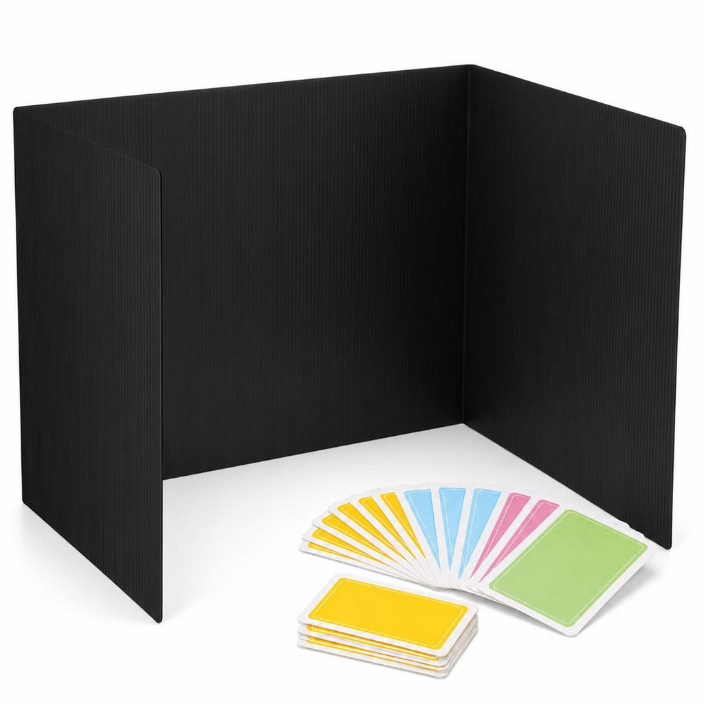 Enday Desk Dividers for Students 22 Pack Black Privacy Shields Classroom