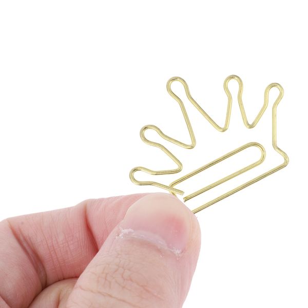 Unique Bargains Decorative Planner Clips for Document Note Sorting Organizing Office Supplies 10 Pcs Bicycle Shape (Gold Tone)