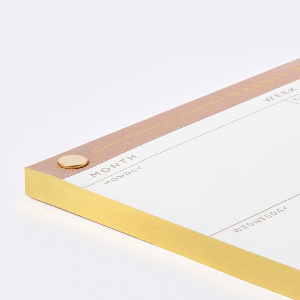 52 Page Special Rule Weekly Tear Off Planner 10" x 7.5" Mauve - Threshold™: Journal, Notebook, Office Supplies, Stationery