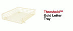 Grid Wire Letter Tray Gold - Threshold™: Steel Desk Organizer for Office Supplies & Organization