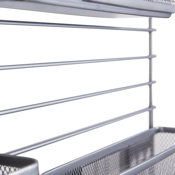 Mesh Additional Wall Organization Tools Silver - Brightroom™: Steel Desk & File Organizer for Office Supplies