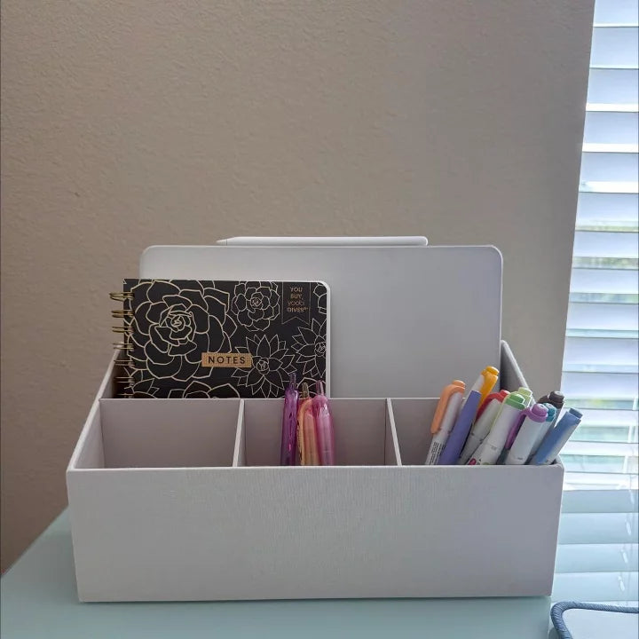 Canvas Desk Tool Holder/Organizer Black - Brightroom™: Desktop & Office Organizers, Polyester Canvas, 12.25" Width