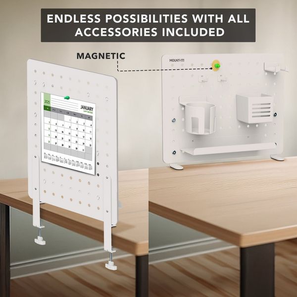 Mount-It! Clamp-on Pegboard Organizer
