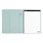 Altitude Padfolio 8.5"x10.5" Vegan Leather Seafoam Blue Debossed Arch
