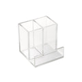 RUSSELL + HAZEL Acrylic Pencil Bloc: Clear Desk Organizer & Holder, Office Supplies, 4x4x4 Acrylic Pencil Holder
