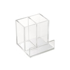 RUSSELL + HAZEL Acrylic Pencil Bloc: Clear Desk Organizer & Holder, Office Supplies, 4x4x4 Acrylic Pencil Holder