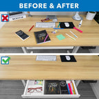 Mount-It! Under Desk Drawer - Shallow, White